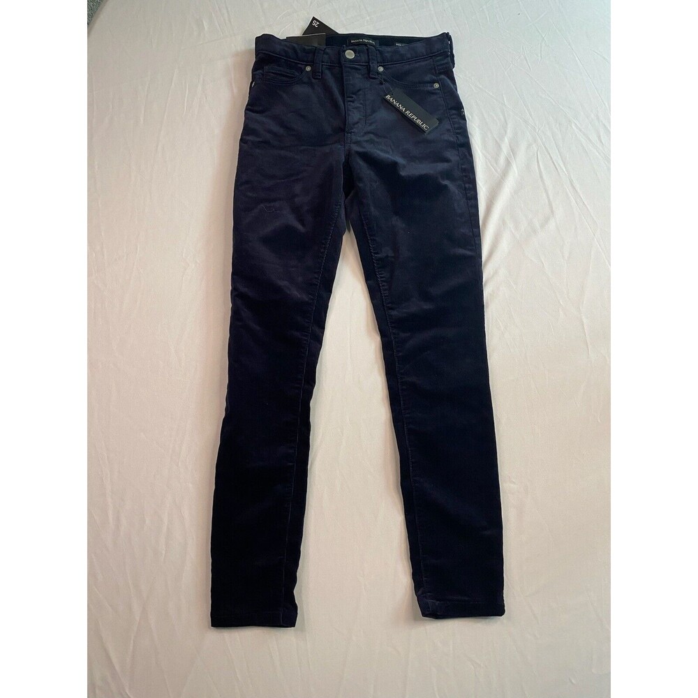 Banana Republic Womens High Rise Skinny Ankle Corduroy Pants Size 25R Retired